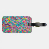 Rainbow esthetische Abstracte schilderij Bagagelabel (Achterkant horizontaal)