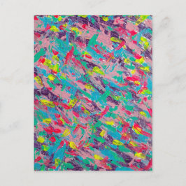 Rainbow esthetische Abstracte schilderij Briefkaart