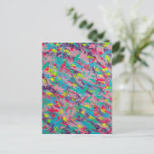Rainbow esthetische Abstracte schilderij Briefkaart (Staand voorkant)