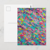 Rainbow esthetische Abstracte schilderij Briefkaart (Voorkant / Achterkant)