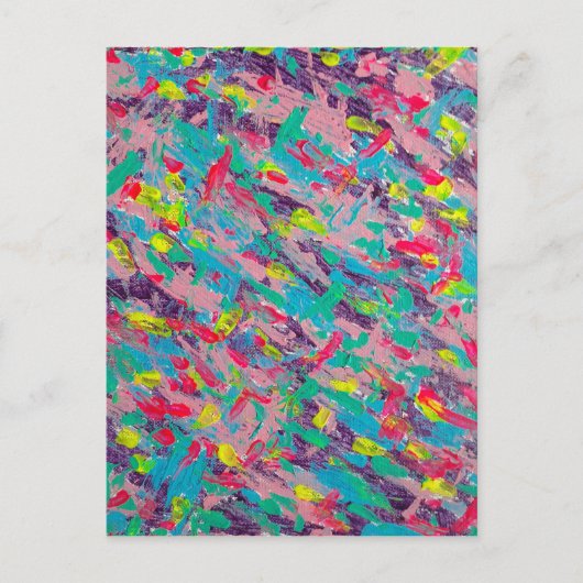 Rainbow esthetische Abstracte schilderij Briefkaart (Voorkant)