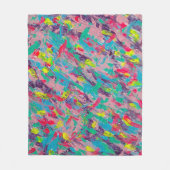 Rainbow esthetische Abstracte schilderij Fleece Deken (Voorkant)