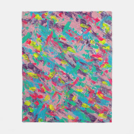 Rainbow esthetische Abstracte schilderij Fleece Deken