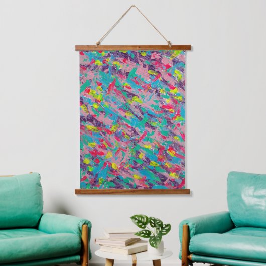 Rainbow esthetische Abstracte schilderij Hangend Wandkleed (Woonkamer)