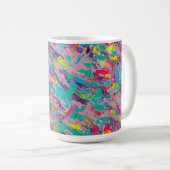 Rainbow esthetische Abstracte schilderij Koffiemok (Voorkant rechts)