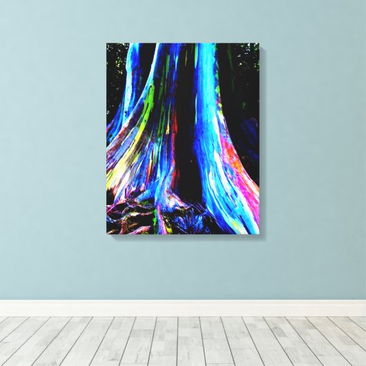RAINBOW EUCALYPTUS TREE canvas (Insitu (Houten vloer))