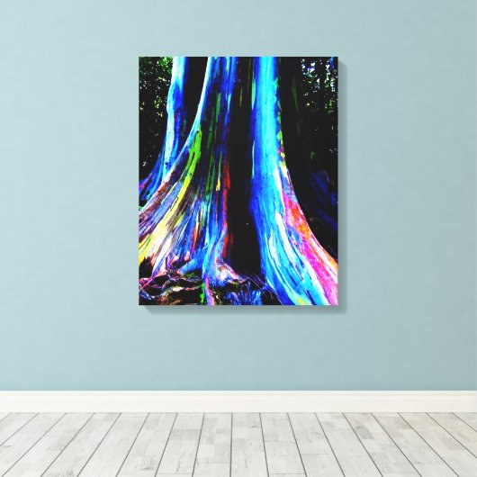 RAINBOW EUCALYPTUS TREE canvas (Insitu (Houten vloer))