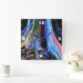 RAINBOW EUCALYPTUS TREKklok Vierkante Klok (Huis)