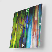 Rainbow eucalyptus Wall klok (Hoek)