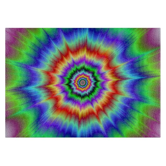 Rainbow Explosion Cutting Board Snijplank (Voorkant)