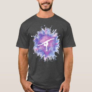 Rainbow Explosion Pink Blue gymnast T-shirt
