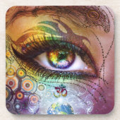 Rainbow Eye Love & Light Onderzetter (Voorkant)