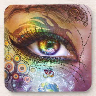 Rainbow Eye Love & Light Onderzetter