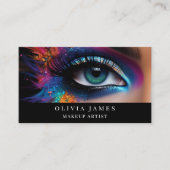Rainbow Eye Make-up Artiest Schoonheidssalon Visitekaartje (Voorkant)