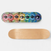 Rainbow Eyez Drip Skateboard (Horizontaal)