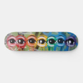 Rainbow Eyez Drip Skateboard (Horizontaal)