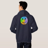 Rainbow Face Hoodie (backprint) (Achterkant volledig)