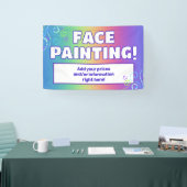 Rainbow Face Painting-banner Spandoek (Beurs)