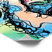 RAINBOW FACE SCRIBBLE ART POSTER (Hoek)