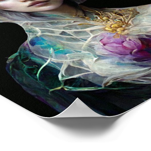 Rainbow Fae Fantasy Art Poster (Hoek)