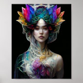 Rainbow Fae Fantasy Art Poster (Voorkant)