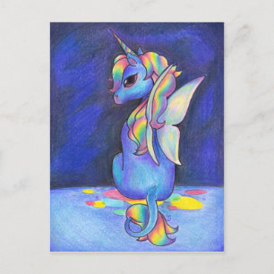Rainbow Faerie Unicorn Briefkaart