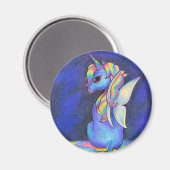 Rainbow Faerie Unicorn Magneet (Voorkant / Achterkant)
