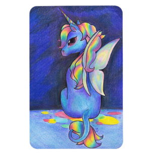 Rainbow Faerie Unicorn Magneet