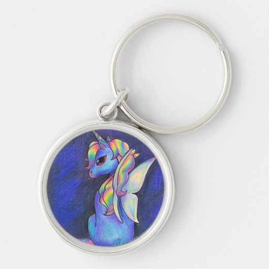 Rainbow Faerie Unicorn Sleutelhanger (Voorkant)
