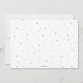 Rainbow Fairy Birthday Party Photo Afbeelding Kaart (Achterkant)