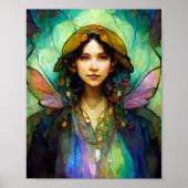 Rainbow Fairy Fantasy Art Poster (Voorkant)