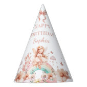 Rainbow Fairy Girl Magic Theepot Verjaardag Feesthoedjes (Voorkant)