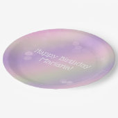 Rainbow Fairy Lights Girl Birthday Party Papieren Bordje (Gekanteld)