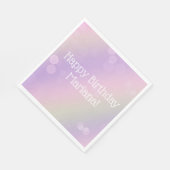 Rainbow Fairy Lights Girl Birthday Party Servet (Hoek)