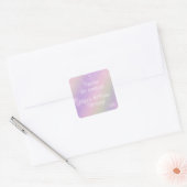 Rainbow Fairy Lights Girl Birthday Party Vierkante Sticker (Envelop)