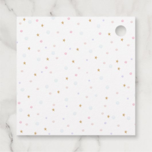 Rainbow Fairy Verjaardagsfeestje Dank u Bedankjes Labels (Achterkant)