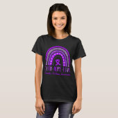 Rainbow Faith Hoop Liefde Huiselijk Geweld Bewustz T-shirt (Voorkant volledig)