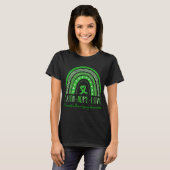 Rainbow Faith Hoop Liefde Traumatisch Hersenletsel T-shirt (Voorkant volledig)