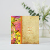 Rainbow Fall Wedding Invitations Kaart (Staand voorkant)