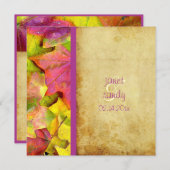 Rainbow Fall Wedding Invitations Kaart (Voorkant / Achterkant)