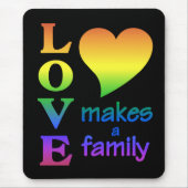 Rainbow Family mousepad Muismat (Voorkant)
