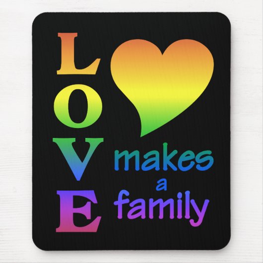 Rainbow Family mousepad Muismat (Voorkant)