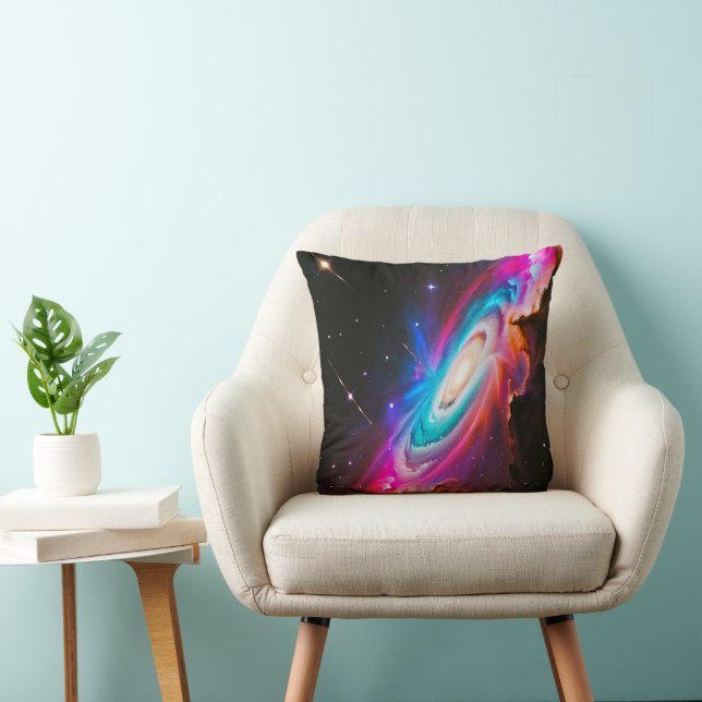 Rainbow Fantasy Black Hole Galaxy Kussen (Stoel)