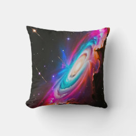 Rainbow Fantasy Black Hole Galaxy Kussen