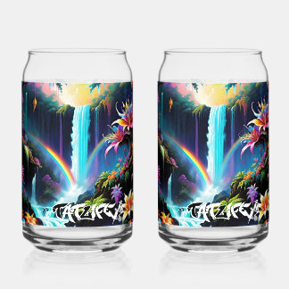 Rainbow Fantasy Forest Drinkware Set Blikvorm Glas