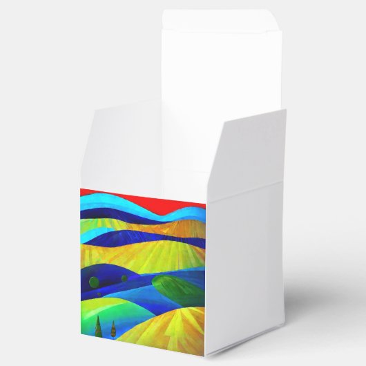 Rainbow Fantasy Hills Landschap Bedankdoosjes (Geopend)