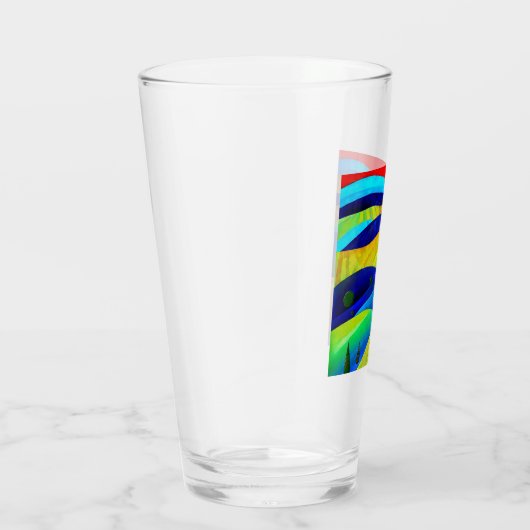 Rainbow Fantasy Hills Landschap Glas (Rechts)