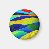 Rainbow Fantasy Hills Landschap Magneet (Voorkant)