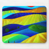 Rainbow Fantasy Hills Landschap Muismat (Voorkant)