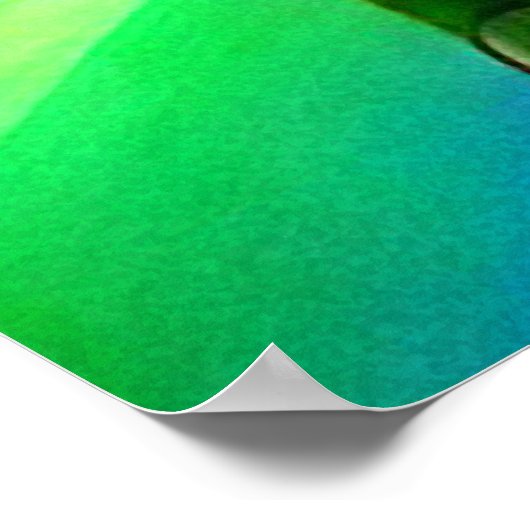 Rainbow Fantasy Hills Landschap Poster (Hoek)